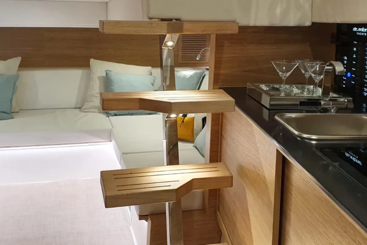 Galley of Eragon, a De Antonio D42 Open motor yacht at Seget Donji, Croatia