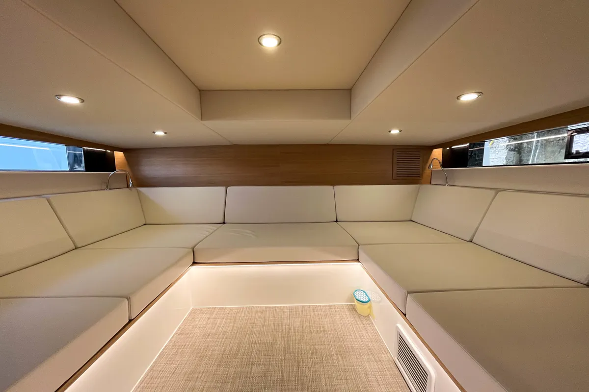 Salon of Eragon, a De Antonio D42 Open motor yacht at Seget Donji, Croatia