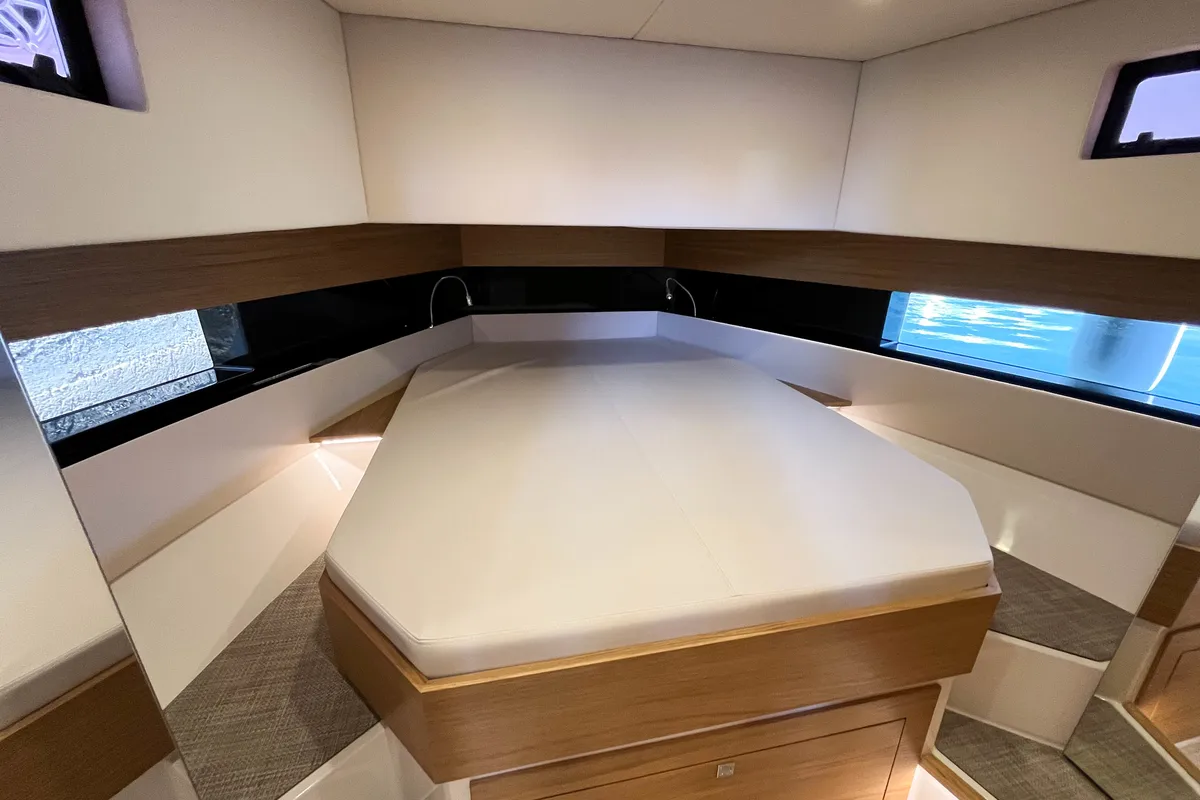 Cabin on Eragon, a De Antonio D42 Open motor yacht at Seget Donji, Croatia