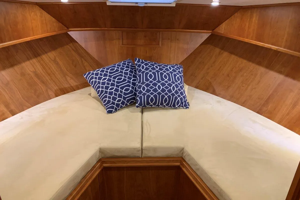 Cabin on Vita Bella, a Gulet Succes 106 AC motorboat at Akkrum, Netherlands