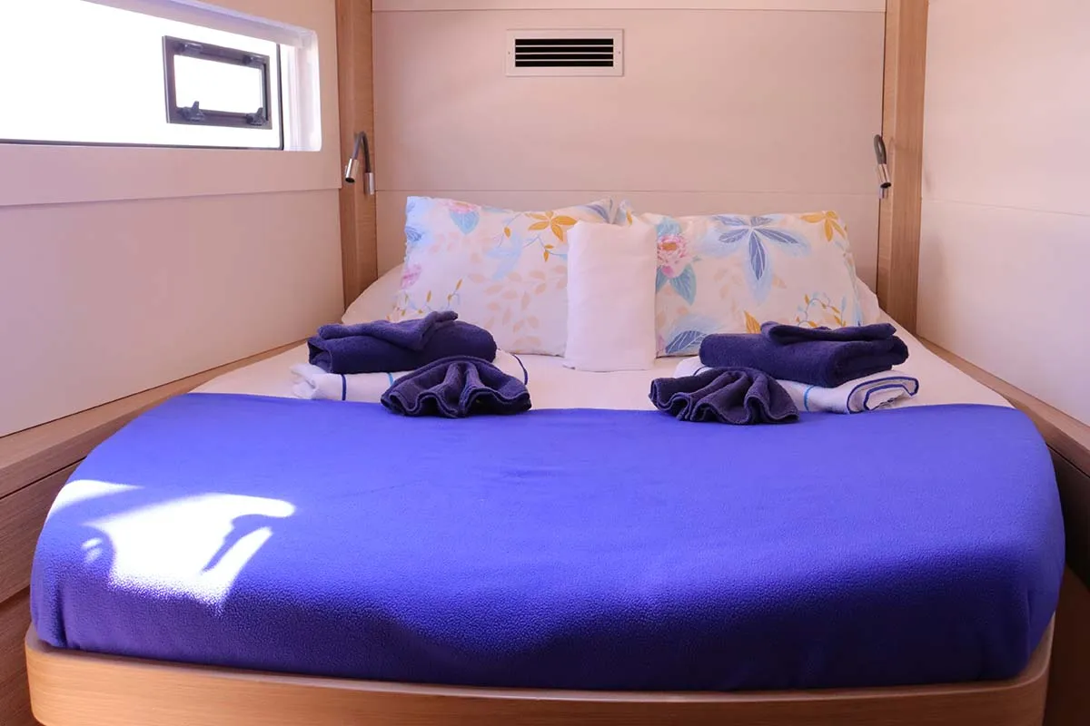 Cabin on Taisia_X, a Lagoon 46 catamaran at Road Town, British Virgin Islands