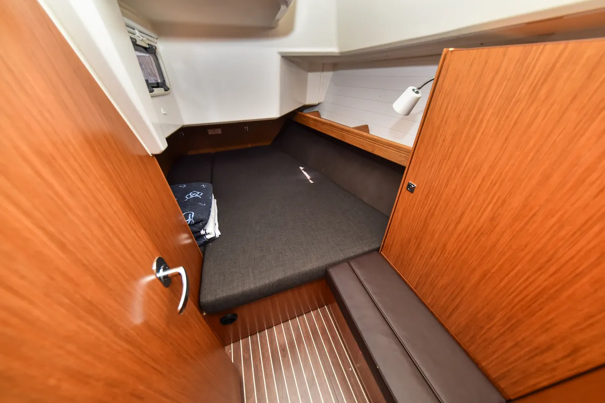 Cabin on Viviana, a Bavaria 37 sailboat at Zadar, Croatia