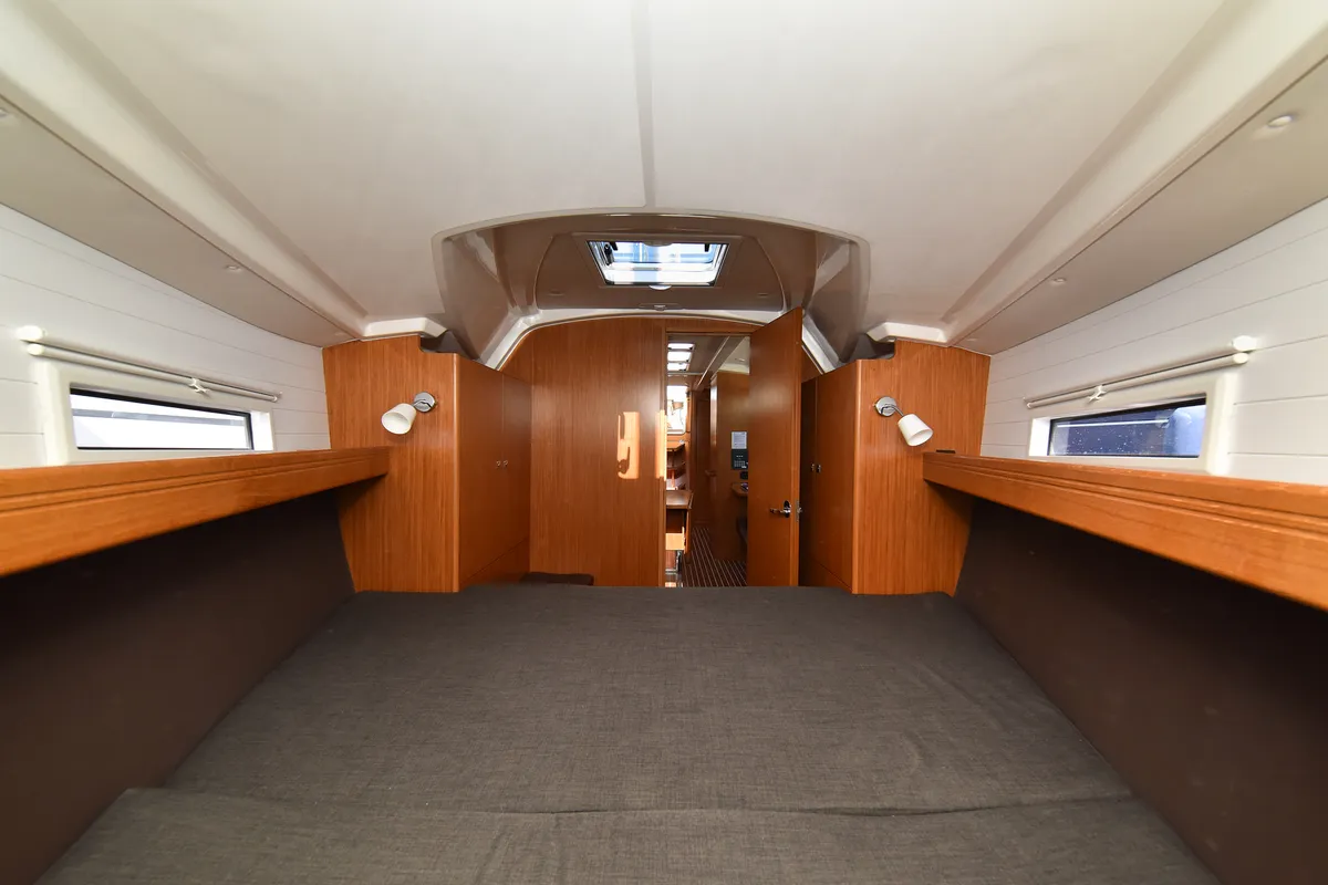 Cabin on Viviana, a Bavaria 37 sailboat at Zadar, Croatia