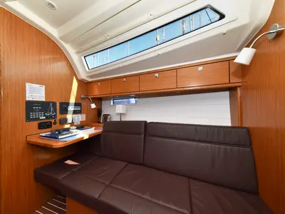 Salon of Viviana, a Bavaria 37 sailboat at Zadar, Croatia