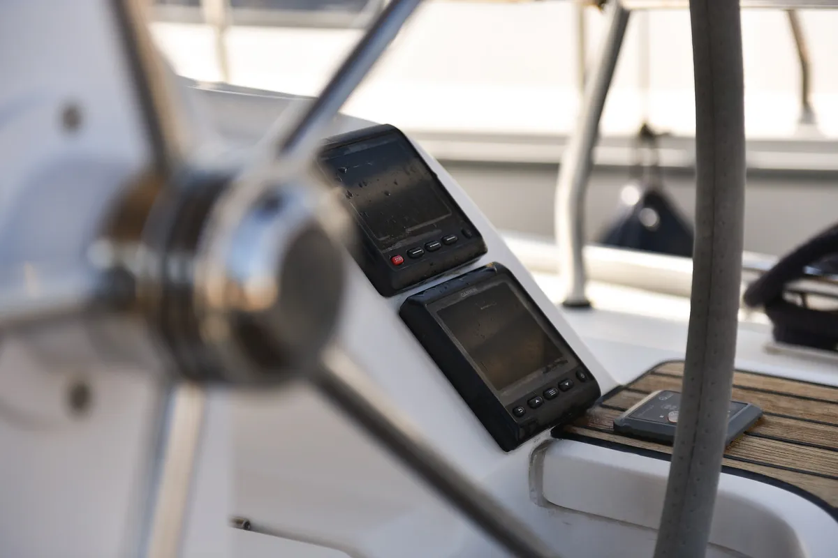 Cockpit of Viviana, a Bavaria 37 sailboat at Zadar, Croatia