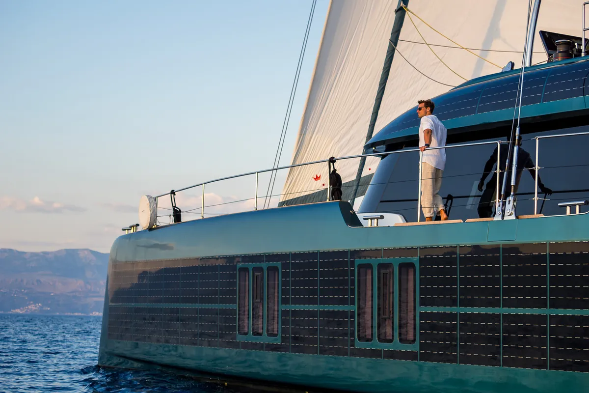 Premium +, a Sunreef 70 catamaran at Grad Kaštela, Croatia