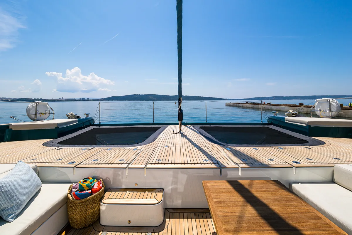 Premium +, a Sunreef 70 catamaran at Grad Kaštela, Croatia