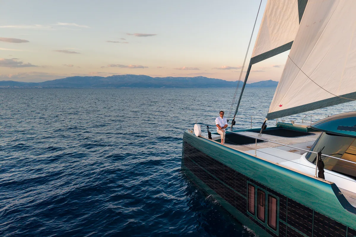 Premium +, a Sunreef 70 catamaran at Grad Kaštela, Croatia