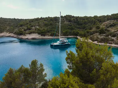 Premium +, a Sunreef 70 catamaran at Grad Kaštela, Croatia