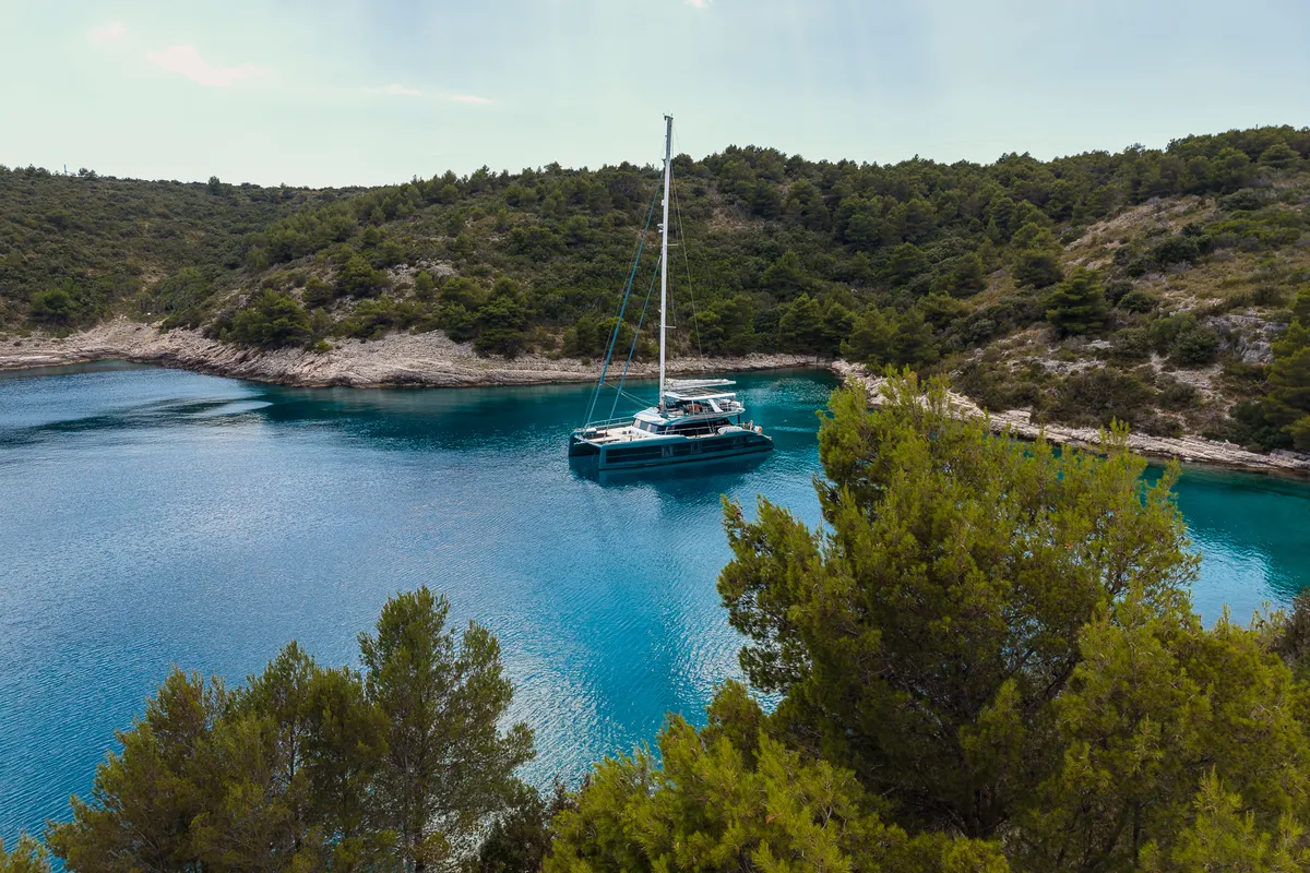 Premium +, a Sunreef 70 catamaran at Grad Kaštela, Croatia