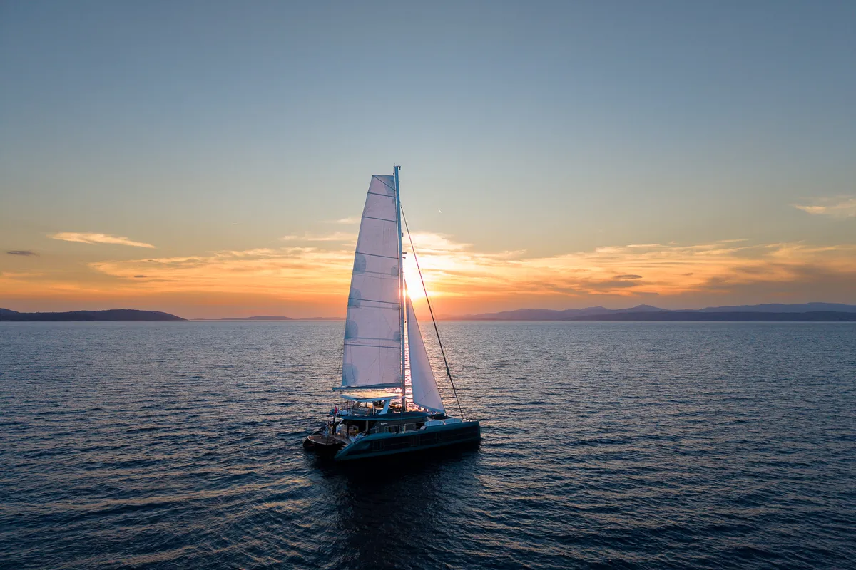 Premium +, a Sunreef 70 catamaran at Grad Kaštela, Croatia
