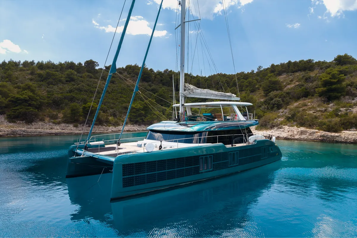 Premium +, a Sunreef 70 catamaran at Grad Kaštela, Croatia