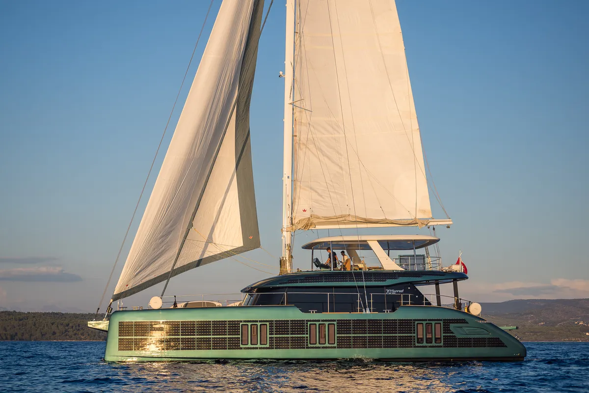 Premium +, a Sunreef 70 catamaran at Grad Kaštela, Croatia