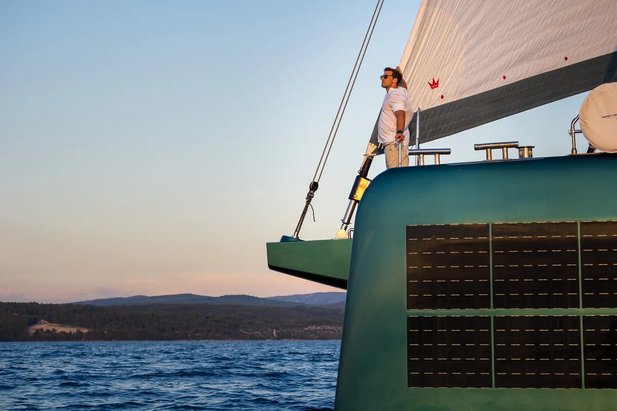 Premium +, a Sunreef 70 catamaran at Grad Kaštela, Croatia