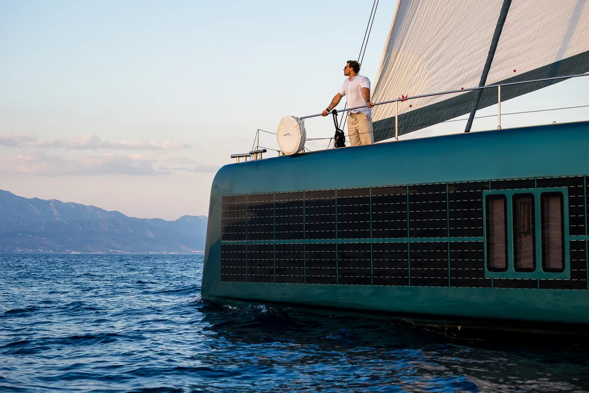 Premium +, a Sunreef 70 catamaran at Grad Kaštela, Croatia