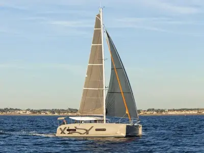 Sia, a Excess 11 catamaran at Annapolis, United States