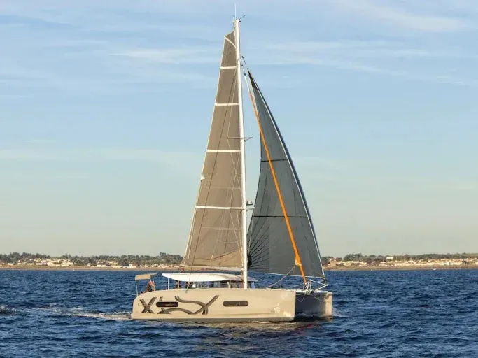 Sia, a Excess 11 catamaran at Annapolis, United States