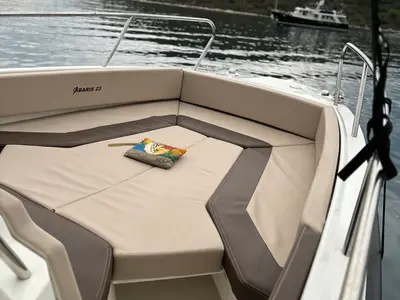 Deck of No_name, a Gulet Arrow Abaris 23 motorboat at Grad Trogir, Croatia