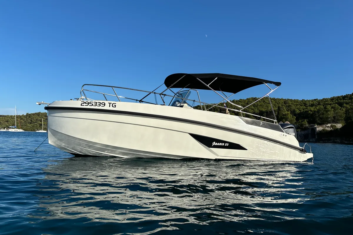 Exterior view of No_name, a Gulet Arrow Abaris 23 motorboat at Grad Trogir, Croatia
