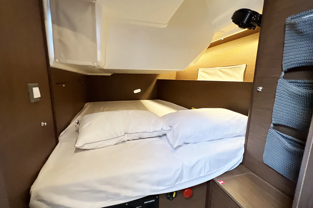 Cabin on ESCAPE, a Beneteau Oceanis 40.1 sailboat at Athens, Greece