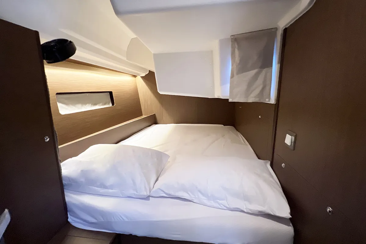 Cabin on ESCAPE, a Beneteau Oceanis 40.1 sailboat at Athens, Greece