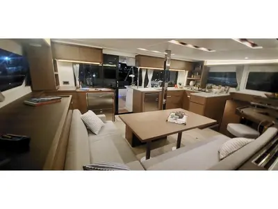 Salon of BYC PARATY, a Lagoon 46 catamaran at Angra dos Reis, Brazil