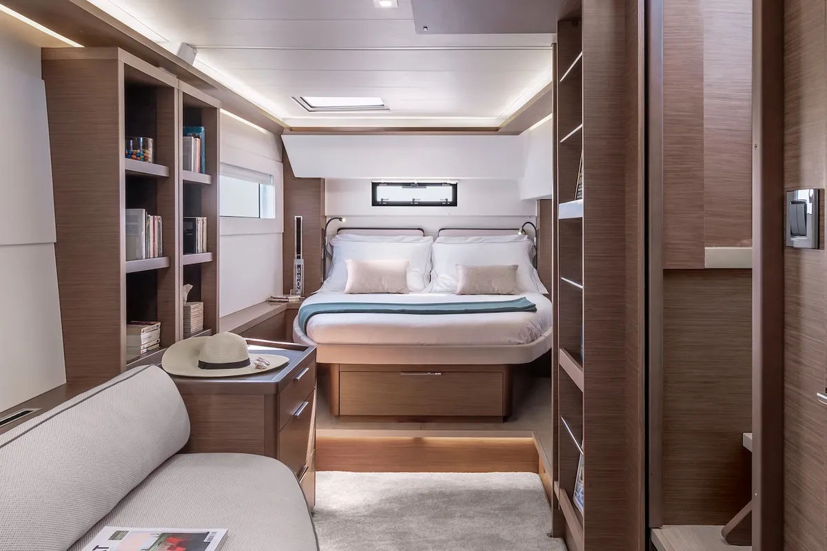 Cabin on BYC PARATY, a Lagoon 46 catamaran at Angra dos Reis, Brazil