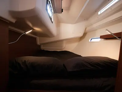 Cabin on Lady Marga, a Hanse 388 sailboat at Dénia, Spain