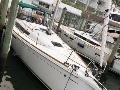 Cabin on Reaching Heaven, a Jeanneau Sun Odyssey 389 sailboat at Road Town, British Virgin Islands