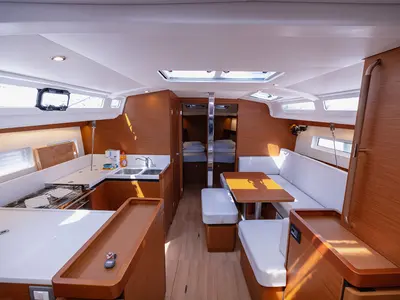 Galley of Mikkamakka, a Jeanneau Sun Odyssey 440 sailboat at Kaštela, Croatia