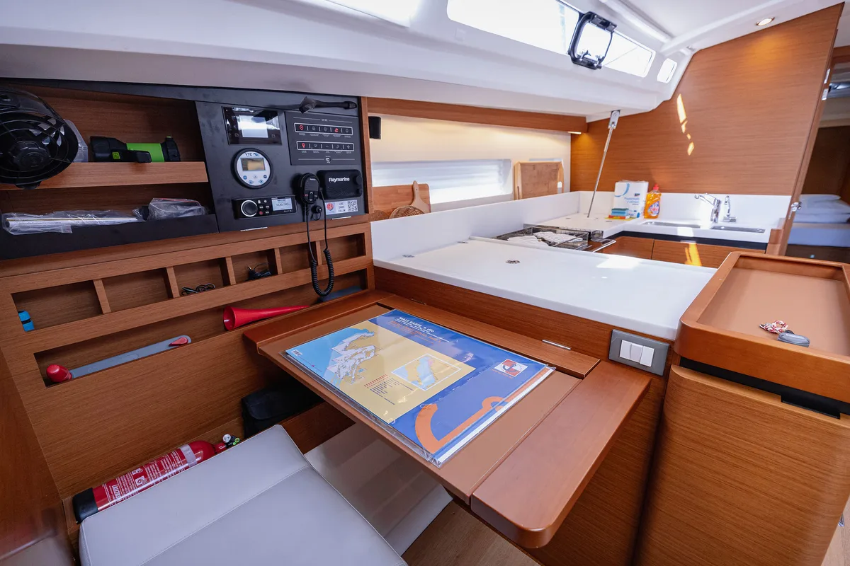 Mikkamakka, a Jeanneau Sun Odyssey 440 sailboat at Kaštela, Croatia