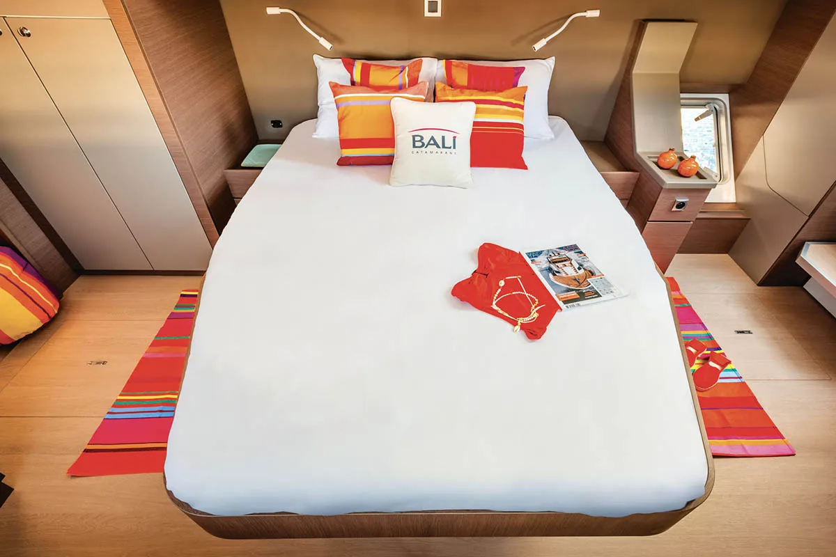 Cabin on Freedom, a Bali 4.8 catamaran at Road Town, British Virgin Islands