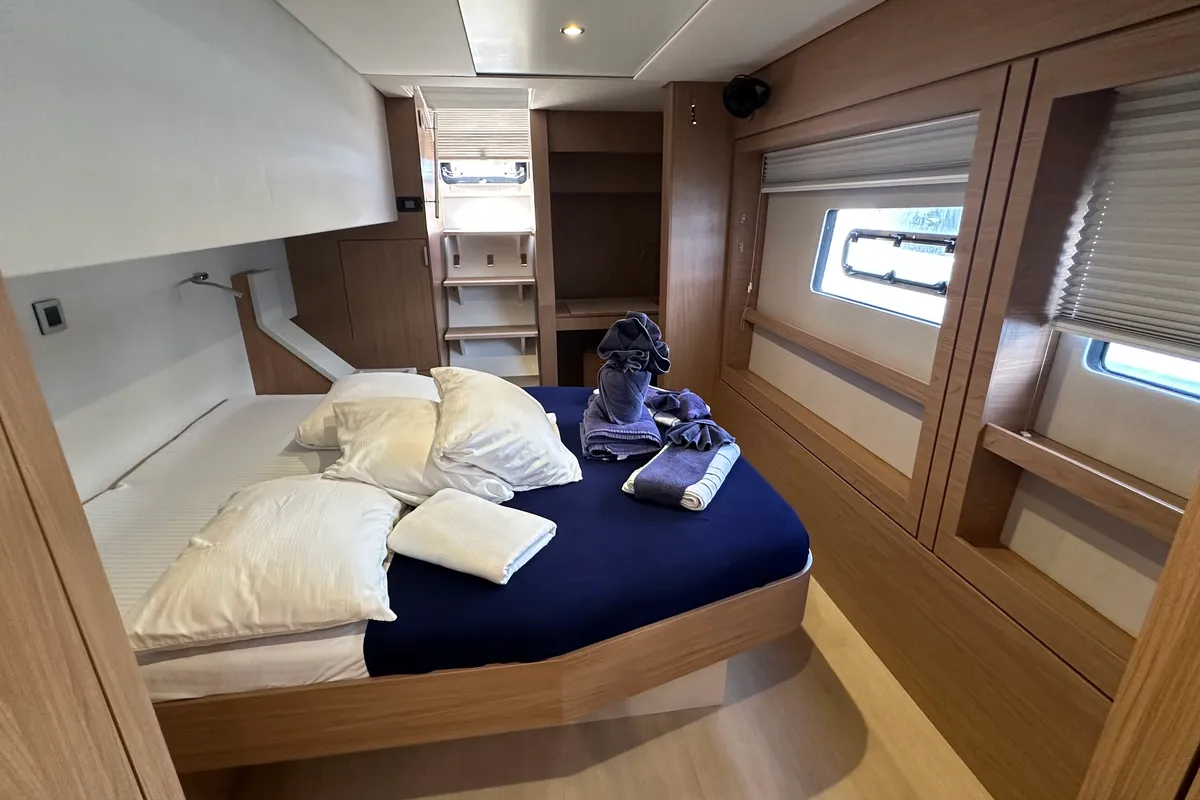 Cabin on Freedom, a Bali 4.8 catamaran at Road Town, British Virgin Islands