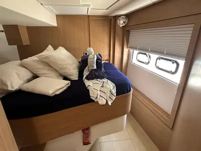 Cabin on Freedom, a Bali 4.8 catamaran at Parham Town, British Virgin Islands