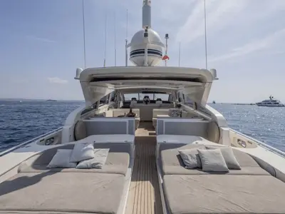 A4 White, a Arno Leopard 27 motor yacht at Grimaud, France