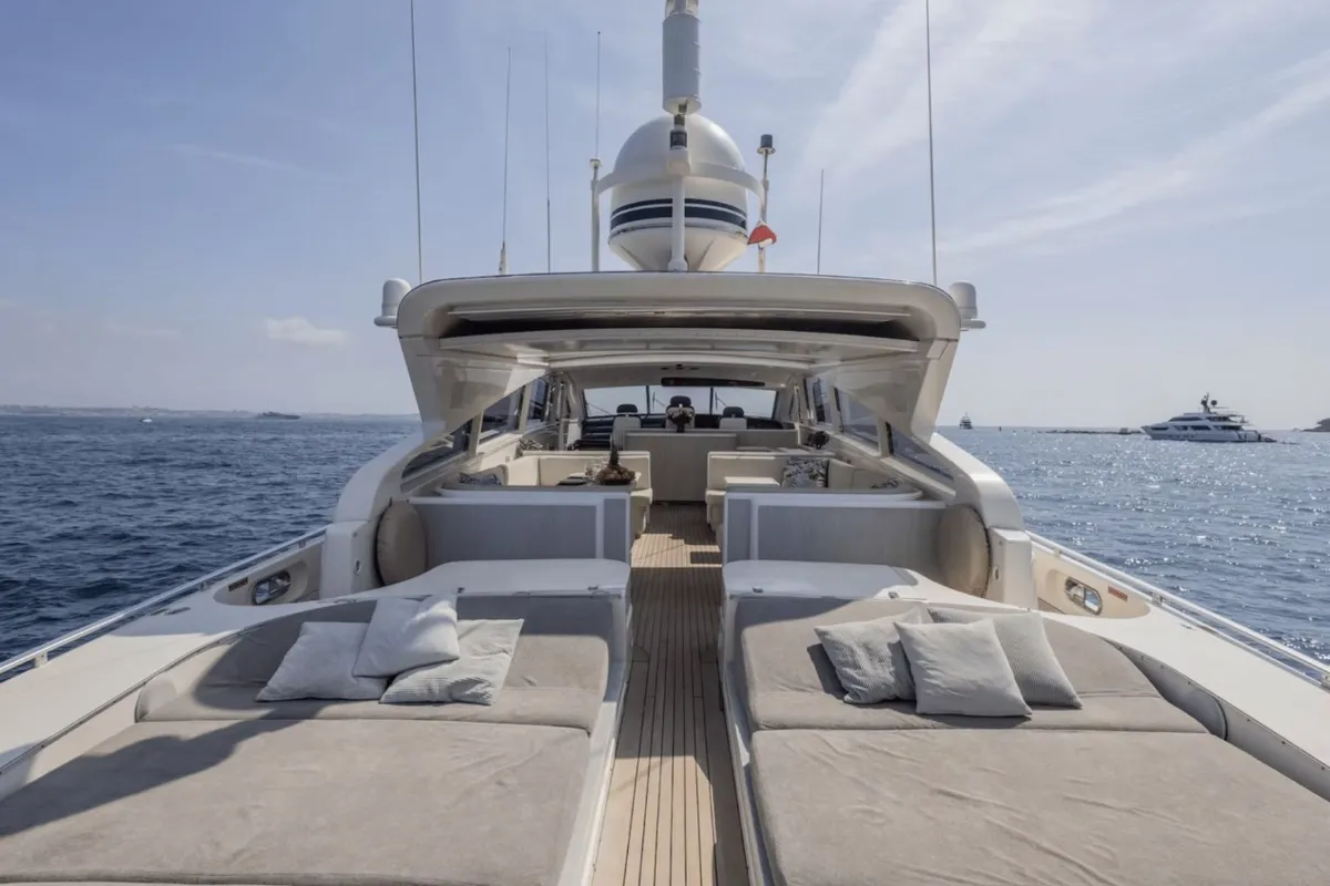 A4 White, a Arno Leopard 27 motor yacht at Grimaud, France