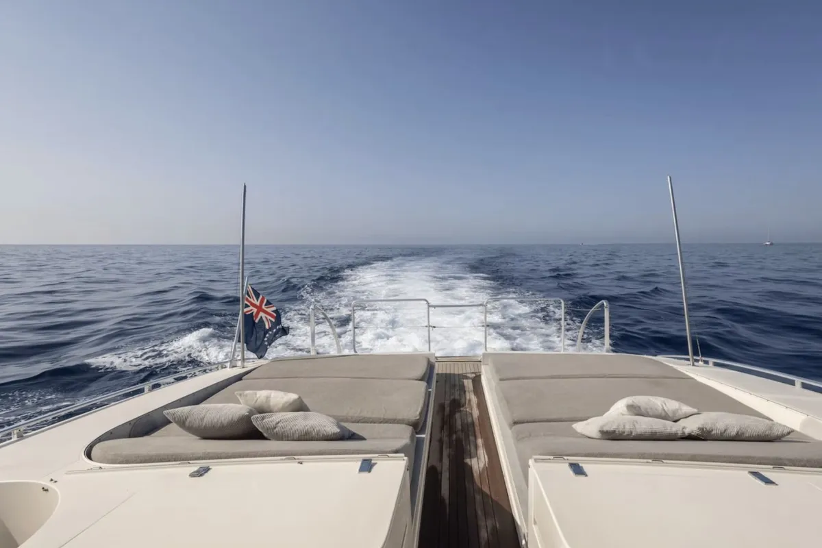 A4 White, a Arno Leopard 27 motor yacht at Grimaud, France