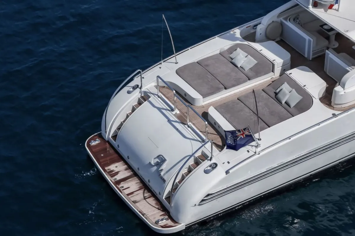 A4 White, a Arno Leopard 27 motor yacht at Grimaud, France