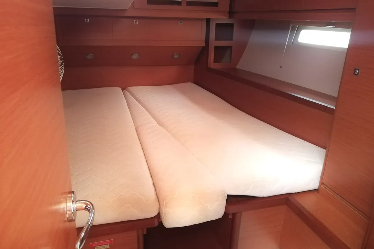 WARRIORS TALE, a Dufour 520 Grand Large sailboat at Kalkara, Malta
