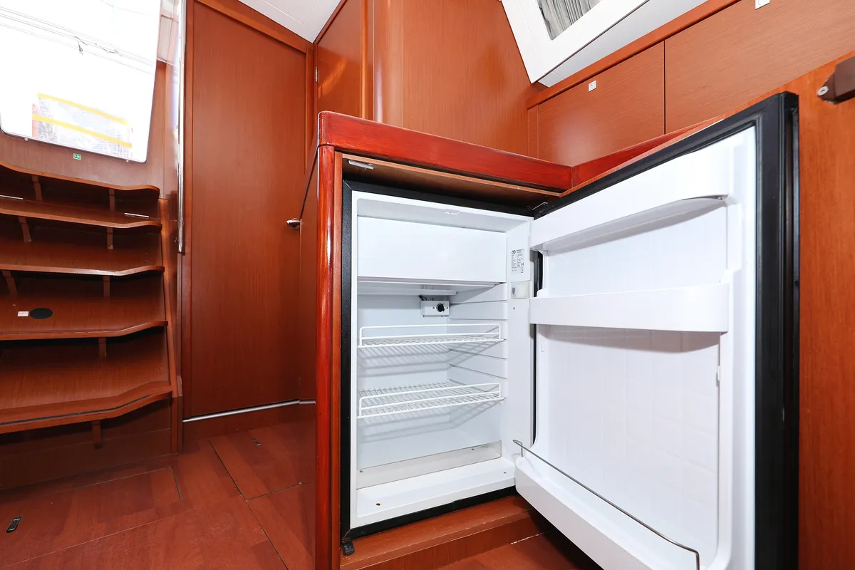 Galley of Barbarella II, a Beneteau Oceanis 45 sailboat at Grad Trogir, Croatia