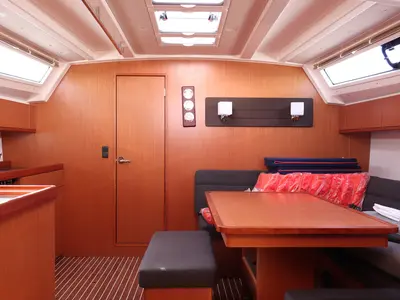 Salon of Anett, a Bavaria Cruiser 46 sailboat at Biograd na Moru, Croatia