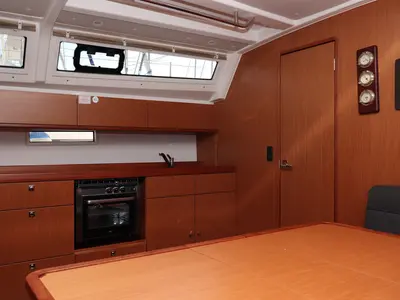 Galley of Anett, a Bavaria Cruiser 46 sailboat at Biograd na Moru, Croatia