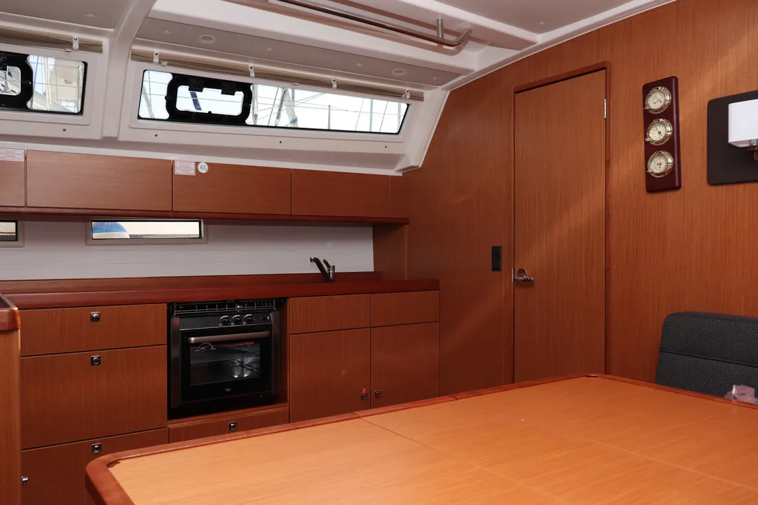 Galley of Anett, a Bavaria Cruiser 46 sailboat at Biograd na Moru, Croatia