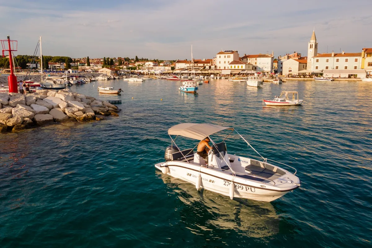 Exterior view of Andromeda, a Gulet Orizzonti Andromeda motorboat at Valbandon, Croatia