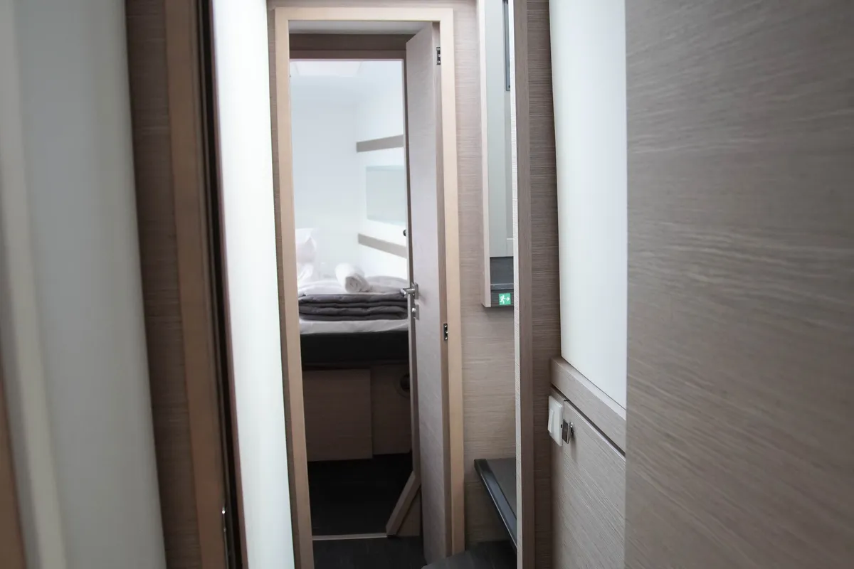 Anasa, a Fountaine Pajot Isla 40 catamaran at Lefkada, Greece