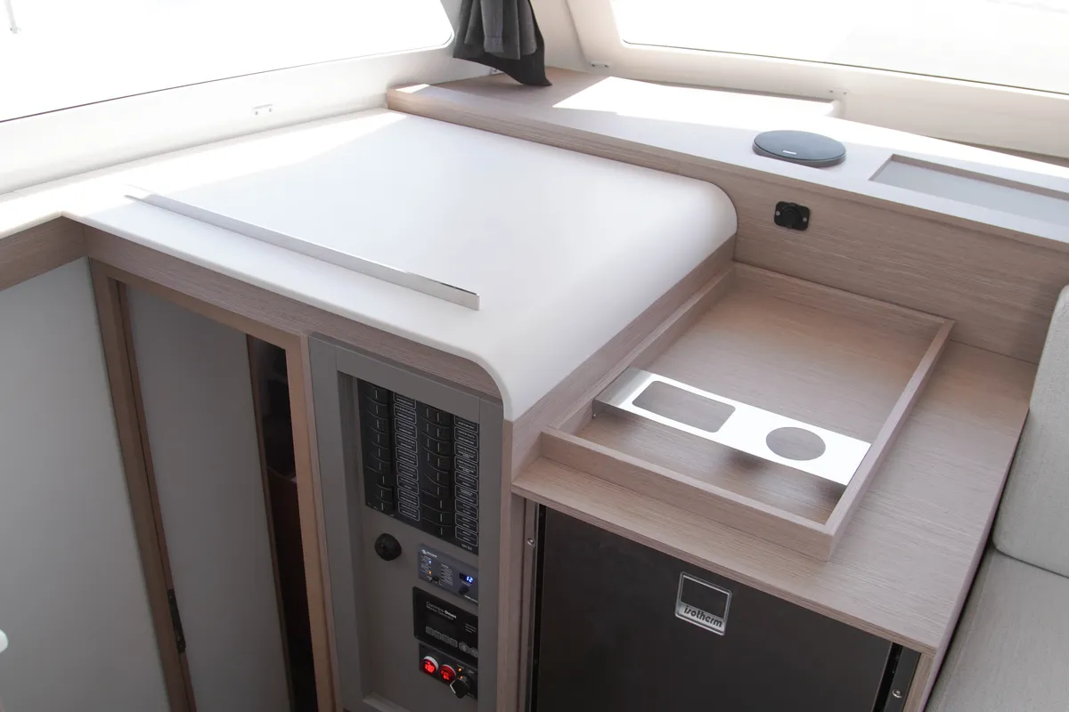 Anasa, a Fountaine Pajot Isla 40 catamaran at Lefkada, Greece