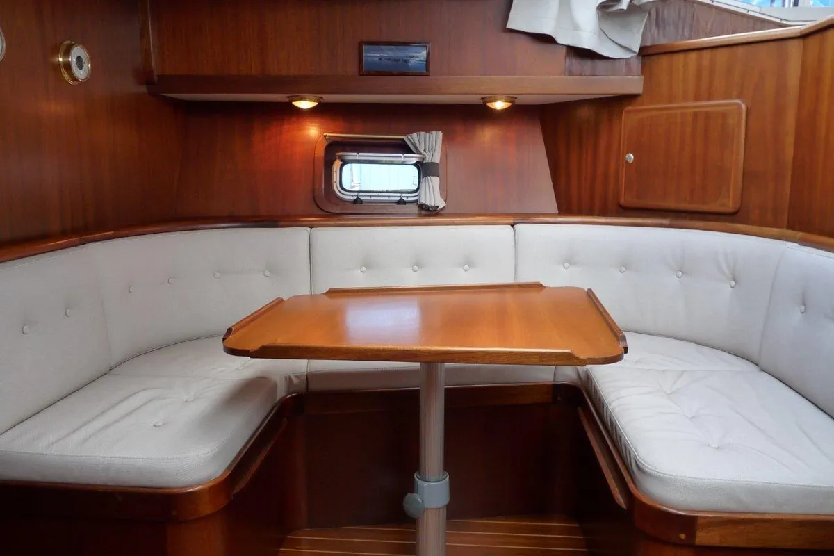 Salon of Orion, a Gulet Nowee Novi 42 motorboat at Akkrum, Netherlands