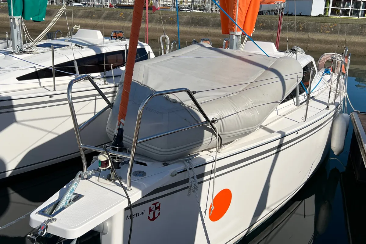 Exterior view of Mistral, a Northman Maxus 26 Standard sailboat at Kerners, France