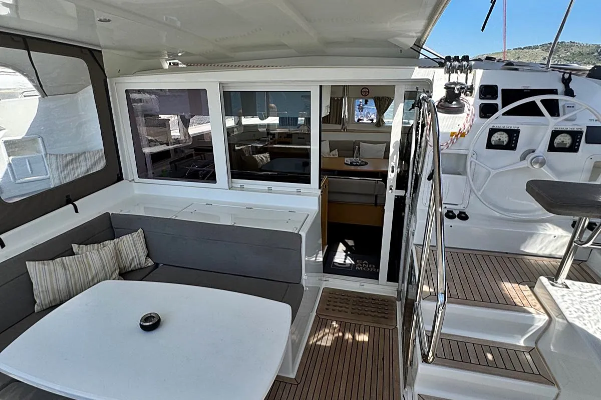 Salon of Happiness, a Lagoon 421 catamaran at Općina Rogoznica, Croatia
