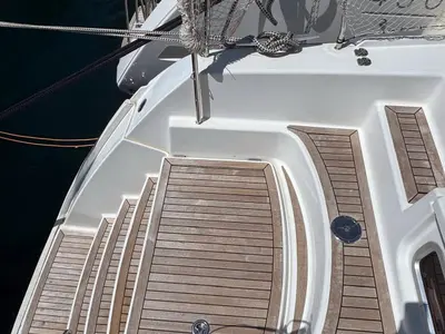 Deck of Happiness, a Lagoon 421 catamaran at Općina Rogoznica, Croatia